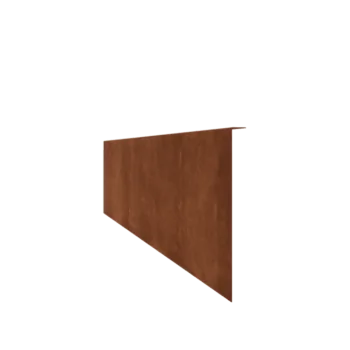 Corten-teräksinen nurmikon reunus - Taitettu - Korkeus 34 cm - 240 cm