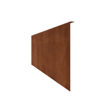 Corten-teräksinen nurmikon reunus - Taitettu - Korkeus 45 cm - 150 cm