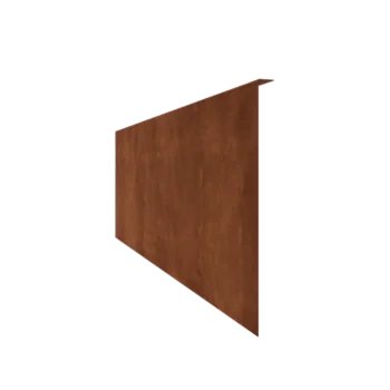 Corten-teräksinen nurmikon reunus - Taitettu - Korkeus 45 cm - 240 cm