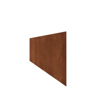 Corten-teräksinen nurmikon reunus - Suora - Korkeus 37,5 cm - 240 cm