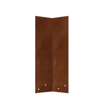 Corten-teräksinen liitoslevy - 45° - Nurmikon reunuksen korkeus 45 cm