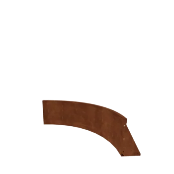 Corten-teräksinen tukimuuri - Sisäkaarre - 100 x 100 x 40 cm