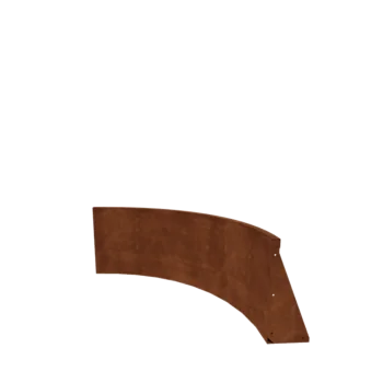 Corten-teräksinen tukimuuri - Sisäkaarre - 100 x 100 x 50 cm