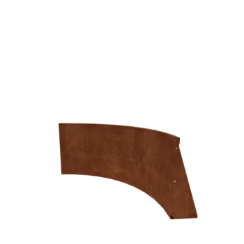 Corten-teräksinen tukimuuri - Sisäkaarre - 100 x 100 x 60 cm