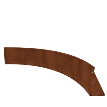 Corten-teräksinen tukimuuri - Sisäkaarre - 150 x 150 x 40 cm