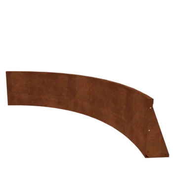 Corten-teräksinen tukimuuri - Sisäkaarre - 150 x 150 x 50 cm