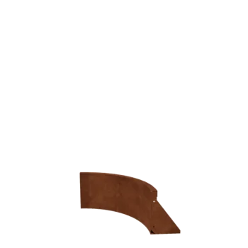 Corten-teräksinen tukimuuri - Sisäkaarre - 50 x 50 x 30 cm