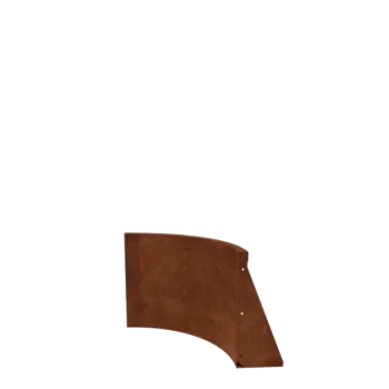 Corten-teräksinen tukimuuri - Sisäkaarre - 50 x 50 x 50 cm