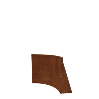 Corten-teräksinen tukimuuri - Sisäkaarre - 50 x 50 x 60 cm
