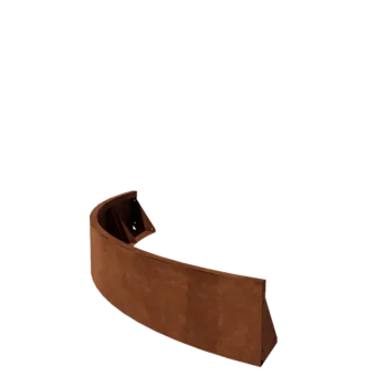 Corten-teräksinen tukimuuri - Ulkokaarre - 150 x 150 x 30 cm
