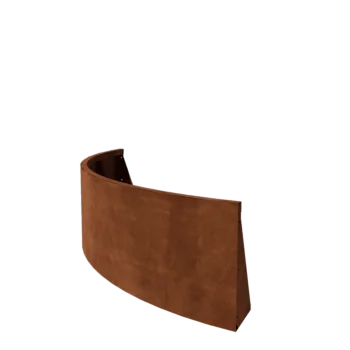 Corten-teräksinen tukimuuri - Ulkokaarre - 150 x 150 x 50 cm