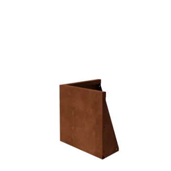Corten-teräksinen tukimuuri - Ulkokulma - 50 x 50 x 50 cm