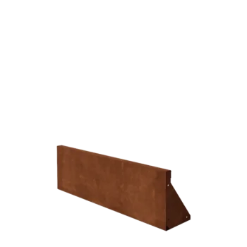 Corten-teräksinen tukimuuri - Suora - 100 x 30 cm
