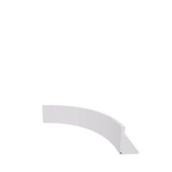 Teräksinen tukimuuri - Sisäkaarre - 100 x 100 x 30 cm - RAL9010 matta (valkoinen)