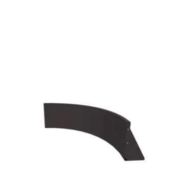 Teräksinen tukimuuri - Sisäkaarre - 100 x 100 x 40 cm - RAL7016 matta (antrasiitinharmaa)