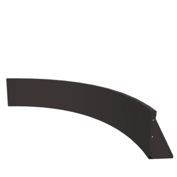 Teräksinen tukimuuri - Sisäkaarre - 150 x 150 x 40 cm - RAL7016 matta (antrasiitinharmaa)