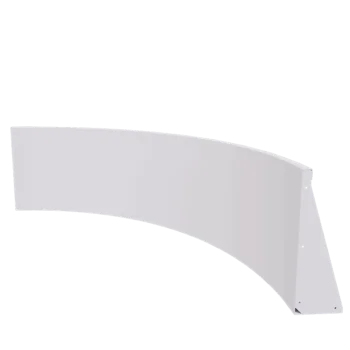 Teräksinen tukimuuri - Sisäkaarre - 150 x 150 x 60 cm - RAL9010 matta (valkoinen)