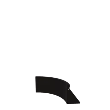 Teräksinen tukimuuri - Sisäkaarre - 50 x 50 x 30 cm - RAL9005 matta (musta)