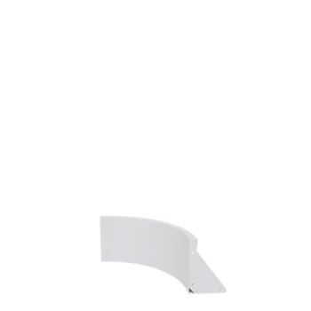 Teräksinen tukimuuri - Sisäkaarre - 50 x 50 x 30 cm - RAL9010 matta (valkoinen)