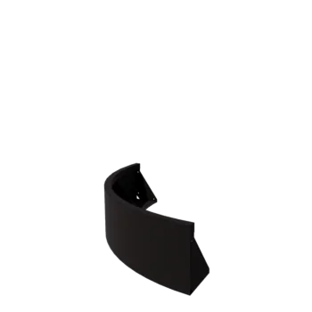 Teräksinen tukimuuri - Ulkokaarre - 100 x 100 x 30 cm - RAL9005 matta (musta)