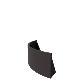 Teräksinen tukimuuri - Ulkokaarre - 100 x 100 x 40 cm - Muu RAL-väri