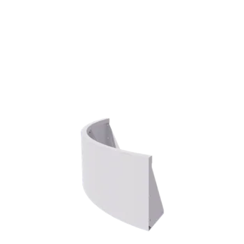 Teräksinen tukimuuri - Ulkokaarre - 100 x 100 x 40 cm - RAL9010 matta (valkoinen)