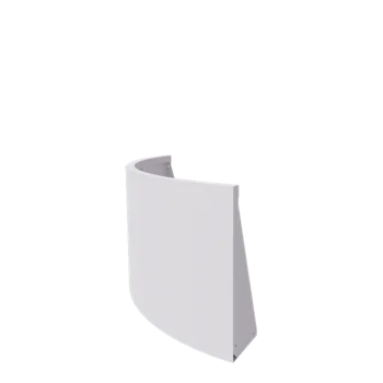 Teräksinen tukimuuri - Ulkokaarre - 100 x 100 x 60 cm - RAL9010 matta (valkoinen)