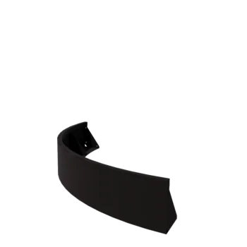 Teräksinen tukimuuri - Ulkokaarre - 150 x 150 x 30 cm - RAL9005 matta (musta)