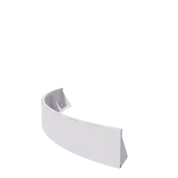 Teräksinen tukimuuri - Ulkokaarre - 150 x 150 x 30 cm - RAL9010 matta (valkoinen)