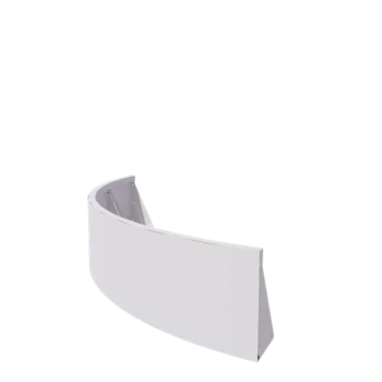 Teräksinen tukimuuri - Ulkokaarre - 150 x 150 x 40 cm - RAL9010 matta (valkoinen)