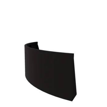 Teräksinen tukimuuri - Ulkokaarre - 150 x 150 x 60 cm - RAL9005 matta (musta)