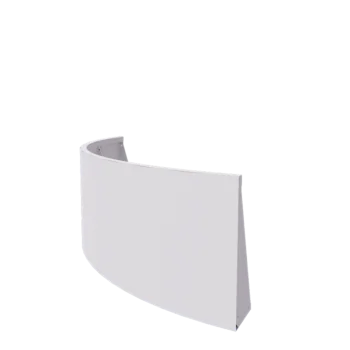 Teräksinen tukimuuri - Ulkokaarre - 150 x 150 x 60 cm - RAL9010 matta (valkoinen)