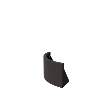 Teräksinen tukimuuri - Ulkokaarre - 50 x 50 x 30 cm - RAL7016 matta (antrasiitinharmaa)