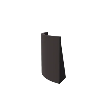 Teräksinen tukimuuri - Ulkokaarre - 50 x 50 x 60 cm - RAL7016 matta (antrasiitinharmaa)