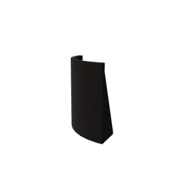 Teräksinen tukimuuri - Ulkokaarre - 50 x 50 x 60 cm - RAL9005 matta (musta)