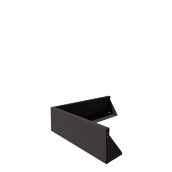 Teräksinen tukimuuri - Ulkokulma - 100 x 100 x 30 cm - RAL7016 matta (antrasiitinharmaa)