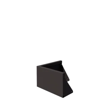 Teräksinen tukimuuri - Ulkokulma - 50 x 50 x 30 cm - RAL7016 matta (antrasiitinharmaa)