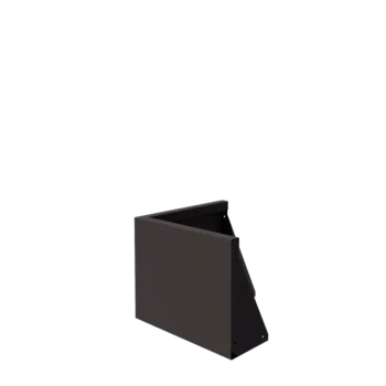 Teräksinen tukimuuri - Ulkokulma - 50 x 50 x 40 cm - RAL7016 matta (antrasiitinharmaa)