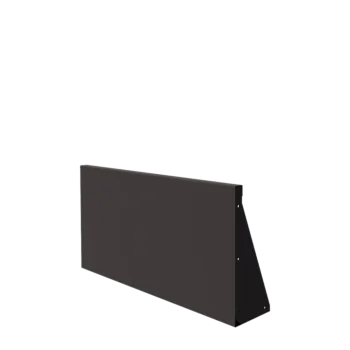 Teräksinen tukimuuri - Suora - 100 x 50 cm - RAL7016 matta (antrasiitinharmaa)