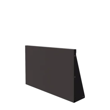 Teräksinen tukimuuri - Suora - 100 x 60 cm - RAL7016 matta (antrasiitinharmaa)