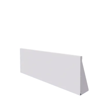 Teräksinen tukimuuri - Suora - 150 x 50 cm - RAL9010 matta (valkoinen)