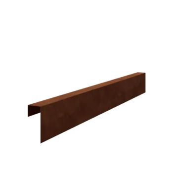 Corten-teräksinen u-profiili - 15 x 6 x 5 cm - 240 cm