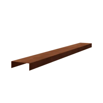 Corten-teräksinen u-profiili - 5 x 15 x 5 cm - 150 cm