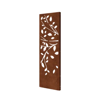 Corten-teräksinen koristepaneeli - Puu - Osa 2 - 60 x 6 x 190 cm