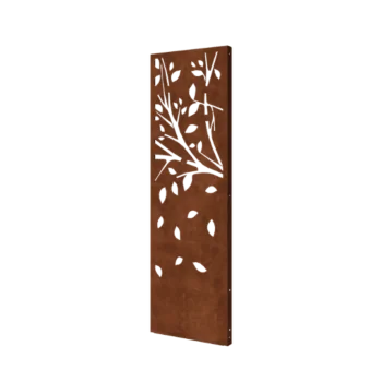 Corten-teräksinen koristepaneeli - Puu - Osa 3 - 60 x 6 x 190 cm