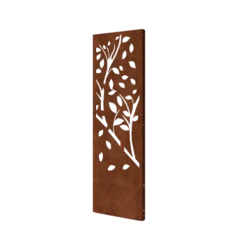 Corten-teräksinen koristepaneeli - Puu - Osa 4 - 60 x 6 x 190 cm