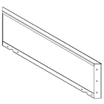 Teräksinen istutuslaatikko - Paneeli - 30 x 100 cm - RAL7016 matta (antrasiitinharmaa)