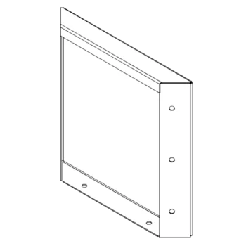 Teräksinen istutuslaatikko - Paneeli - 30 x 30 cm - RAL9005 matta (musta)