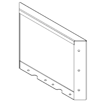 Teräksinen istutuslaatikko - Paneeli - 30 x 40 cm - RAL7016 matta (antrasiitinharmaa)