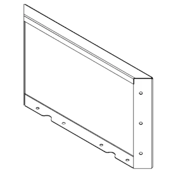 Teräksinen istutuslaatikko - Paneeli - 30 x 50 cm - RAL7016 matta (antrasiitinharmaa)